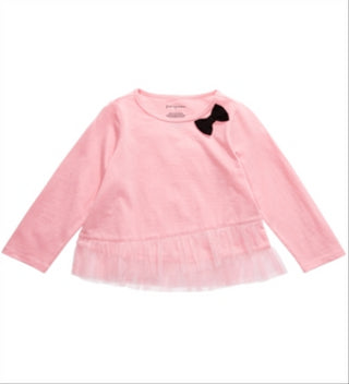 First Impressions Toddler Girl's Tulle Hem Top  Pink Size 2T