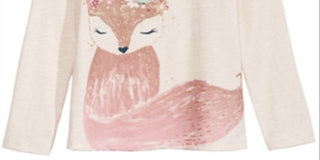 Epic Threads Little Girl's Woodland Fox T-Shirt White Size 5