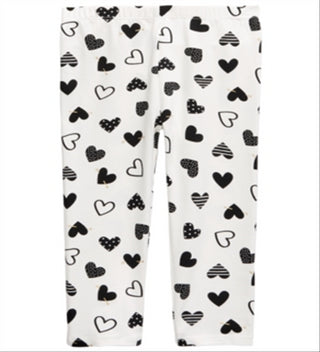 First Impressions Baby Girl's Heart Leggings White Size 12 Months