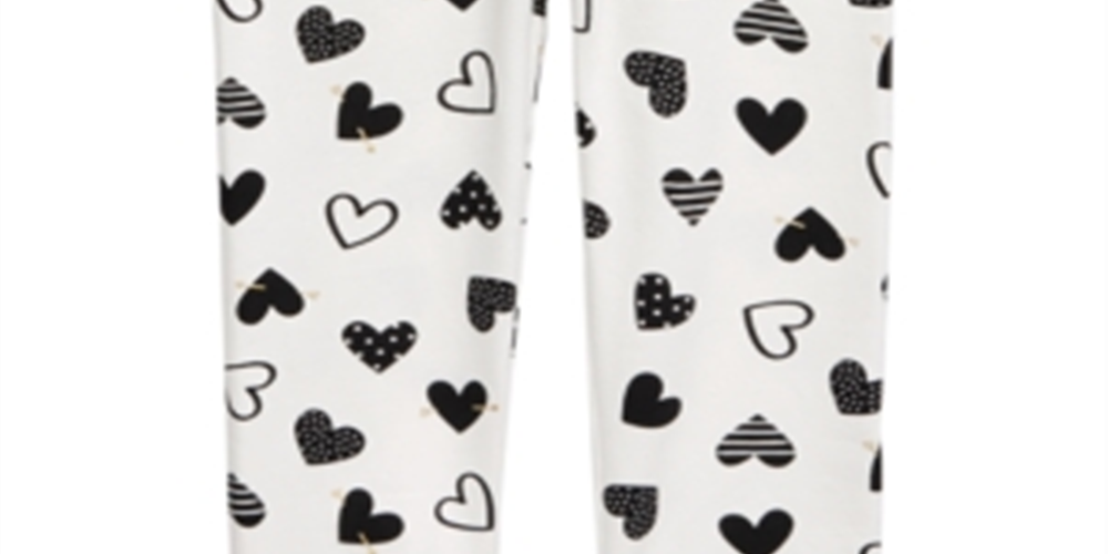 First Impressions Baby Girl's Heart Leggings White Size 12 Months