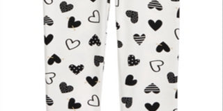 First Impressions Baby Girl's Heart Leggings White Size 12 Months