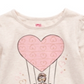 Epic Threads Toddler Girl's Heart Air Balloon T-Shirt White Size 3T