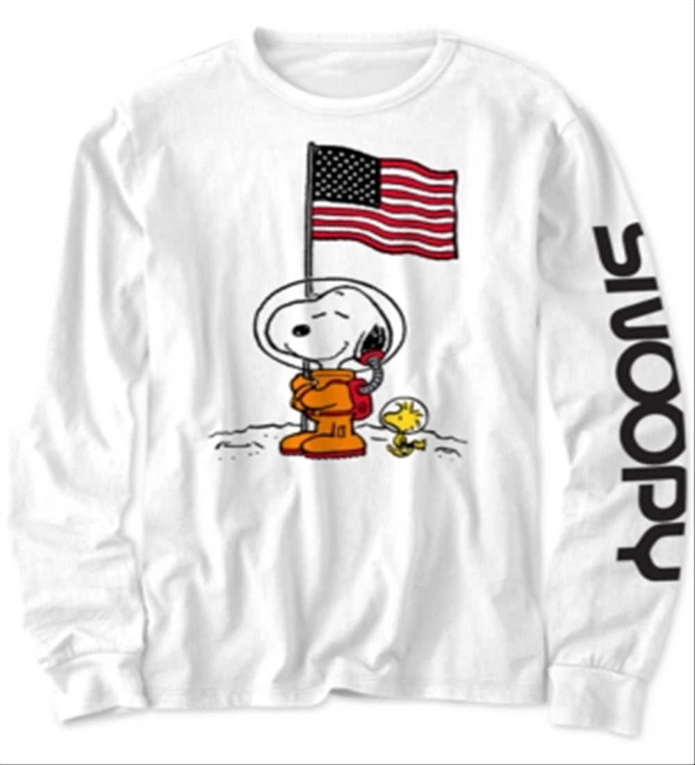 Peanuts Toddler Boy's Snoopy in Space T-Shirt White Size 3