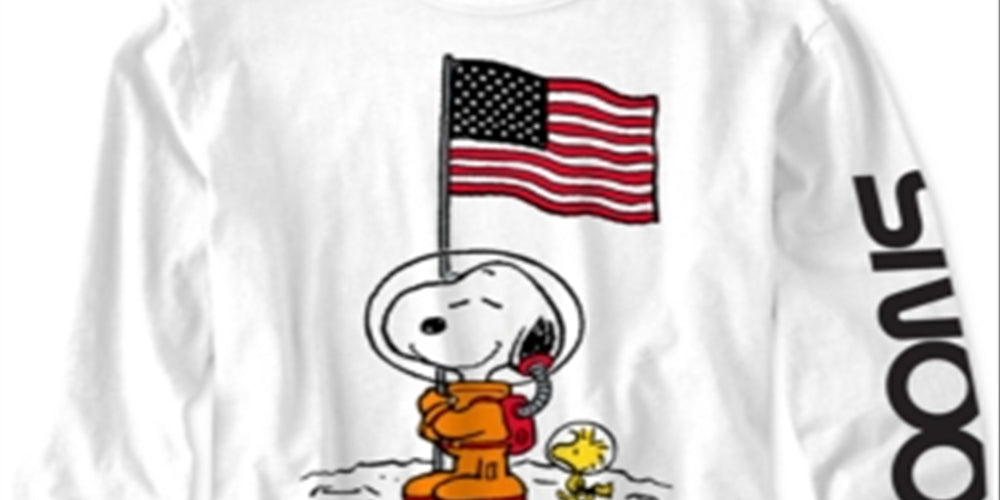 Peanuts Toddler Boy's Snoopy in Space T-Shirt White Size 3