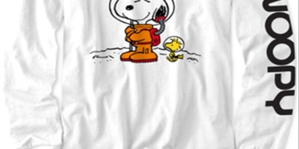 Peanuts Toddler Boy's Snoopy in Space T-Shirt White Size 3