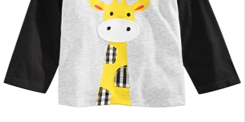 First Impressions Infant Boy's Giraffe Print T-shirt Gray Size 3-6 Months