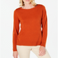 Karen Scott Women's Button Shoulder Sweater Red Size Small