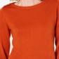 Karen Scott Women's Button Shoulder Sweater Red Size Small