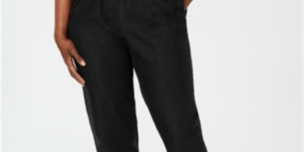 Karen Scott Women's Length Pull on Denim Short Black Size Small