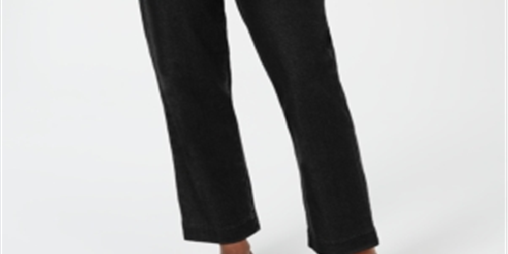 Karen Scott Women's Length Pull on Denim Short Black Size Small