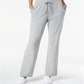 Karen Scott Women's Drawstring Active Pants Gray Size Petite L