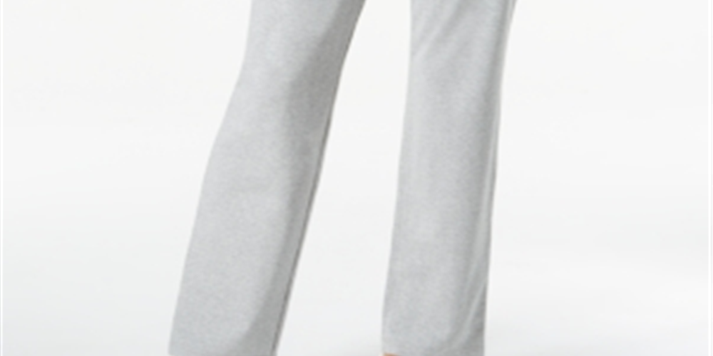 Karen Scott Women's Drawstring Active Pants Gray Size Petite L