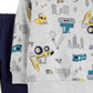 Carter's Infant Boy's Construction Fleece Sweatshirt and Joggers Set 2 Piece Set Grey  Size 3 Months
