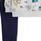 Carter's Infant Boy's Construction Fleece Sweatshirt and Joggers Set 2 Piece Set Grey  Size 3 Months