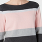 Karen Scott Women's Striped Boatneck Sweater Pink Combo Size Small