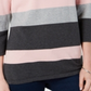 Karen Scott Women's Striped Boatneck Sweater Pink Combo Size Small