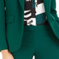 Bar III Women's One Button Blazer Bottle Green Green Size 0