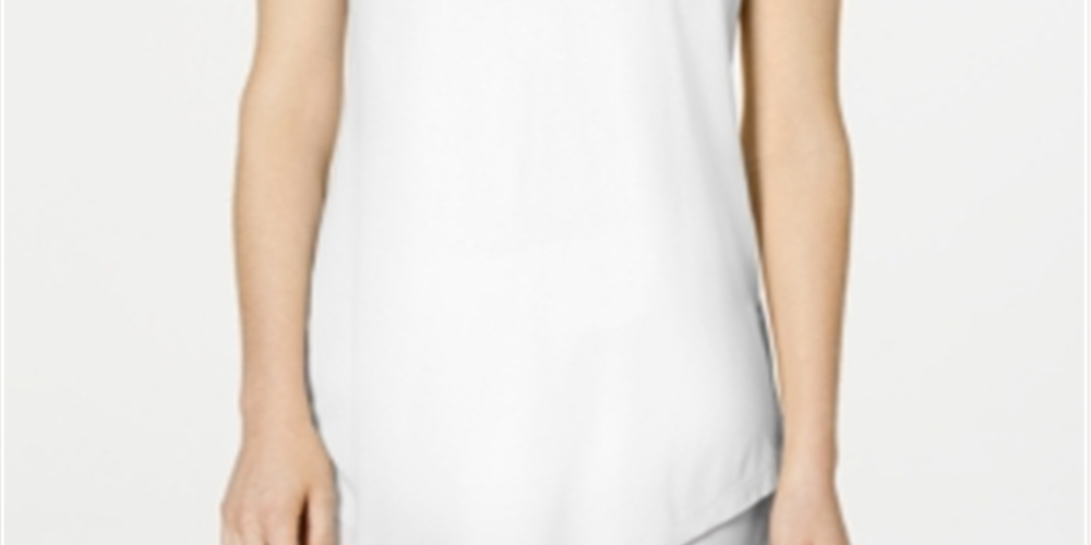 JM Collection Women's Cold Shoulder Top White Size XXL