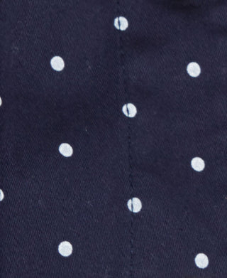 Charter Club Polka-Dot Denim Jacket Blue Size M