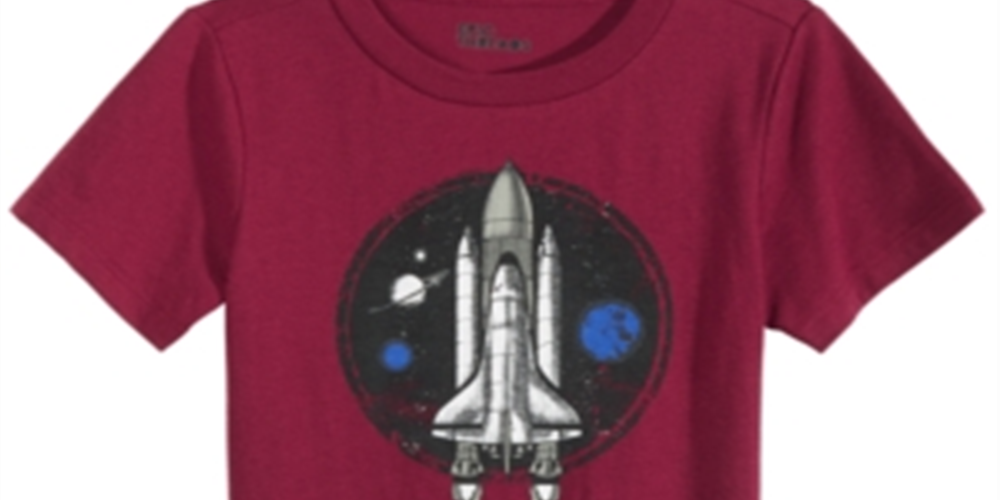 Epic Threads Little Boy's Spaceship T-Shirt Red Size 6