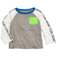 First Impressions Baby Boy's Cool Dude Print Colorblocked T-Shirt Gray Size 24 Months