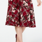 Charter Club Women's Sleeveless Mixed-Print Dress  Red Size PSM