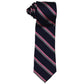 Tommy Hilfiger Men's Silk Striped Neck Tie Navy Size Regular