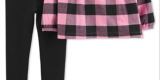 Carter's Baby Girl's 2 Pc Plaid Top & Leggings Set Pink Size 6 Months