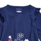 First Impressions Baby Girl's Flower Border Tunic T-Shirt Blue Size 24 Months