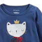 First Impressions Infant Girl's Cotton Cozy Cat T-Shirt Blue Size 18 Months