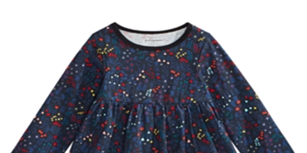 First Impressions Baby Girl's Holiday Floral Tunic T-Shirt  Black Size 6-9 Months