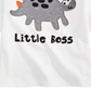 First Impressions Toddler Boy's Little Boss Dinosaur Print Cotton T-Shirt  White Size 3T