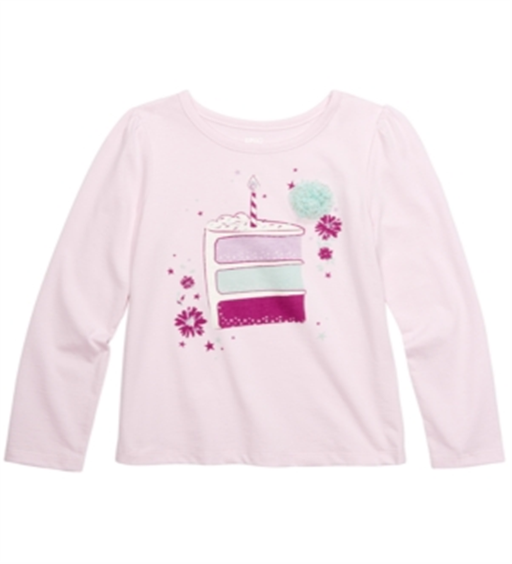 Epic Threads Toddler Girl's Cake Slice T-Shirt Pink Size 3T