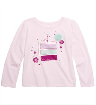 Epic Threads Toddler Girl's Cake Slice T-Shirt Pink Size 3T