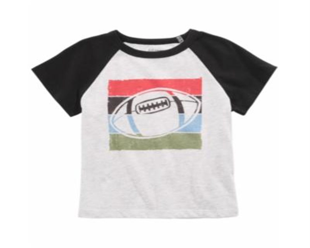 First Impressions Baby Boy's Football Print T-Shirt Gray Size 12 Months