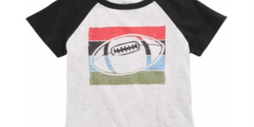 First Impressions Baby Boy's Football Print T-Shirt Gray Size 12 Months