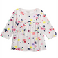 First Impressions Baby Girl's Cotton Long Sleeve Floral Print Tunic Gray Size 3-6 Months