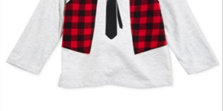 First Impressions Baby Boy's Vest Print T-Shirt Gray Size 3-6 Months