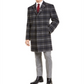 Tommy Hilfiger Men's Addison Wool Blend Modern Fit Top Coat Gray Size 46