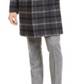 Tommy Hilfiger Men's Addison Wool Blend Modern Fit Top Coat Gray Size 46