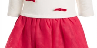 First Impressions Infant Girl's Bow and Tulle Tutu Dress Red Size 12 Months