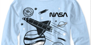 Jem Toddler Boy's Nasa Sketch Space T-Shirt Blue Size 4