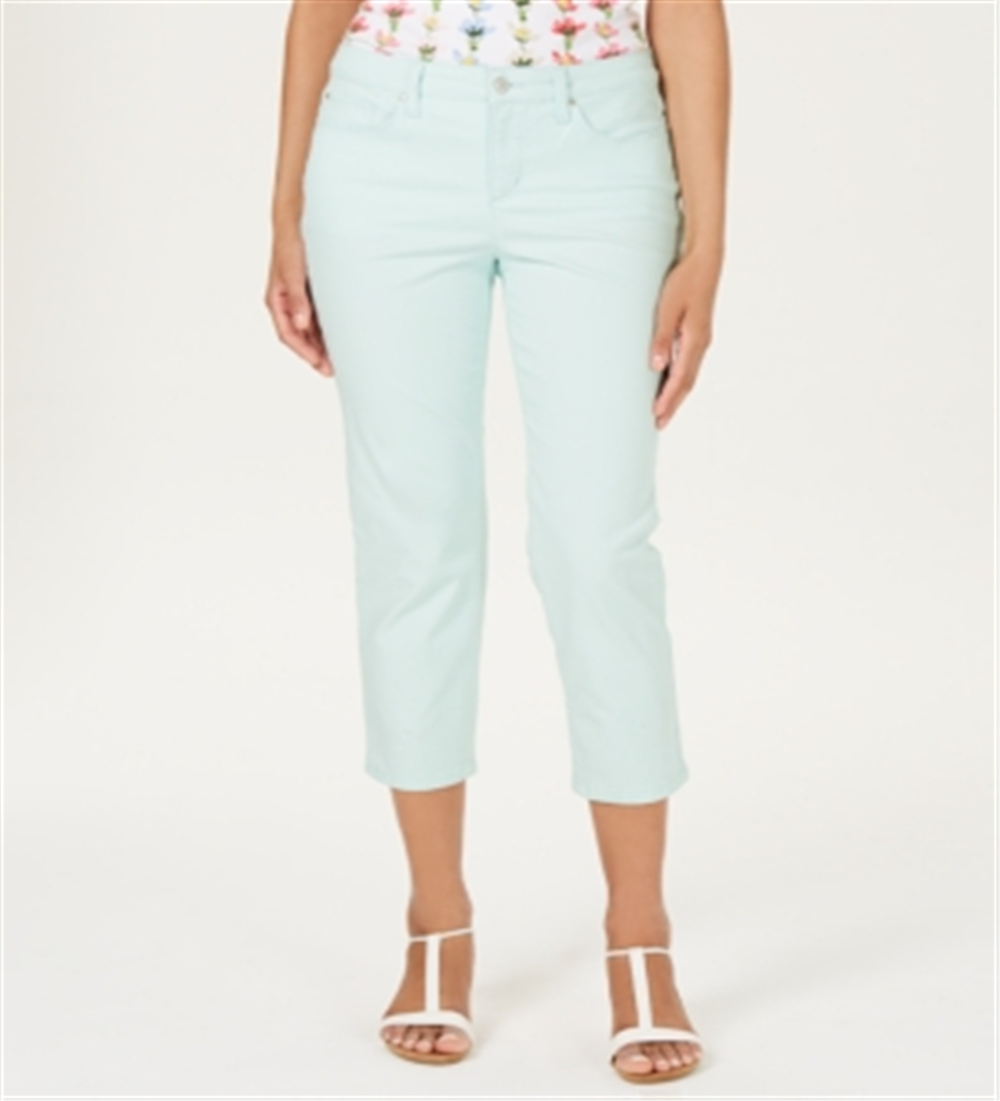 Charter Club Women's Tummy Control Bristol Capri Jeans  Blue Size 12