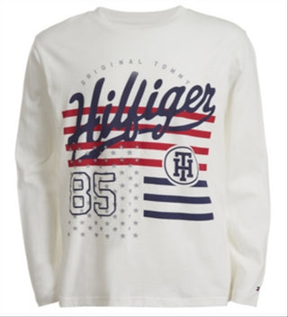 Tommy Hilfiger Little Boys Dexter Logo T-Shirt White Size 5