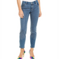 INC International Concepts Women's Embellished-Front Skinny Jeans Blue Size 0 Petite