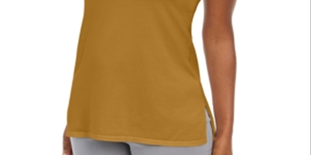 JM Collection Women's Sleeveless Mock-Turtleneck Sweater Yellow Size Medium