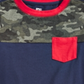 Epic Threads Toddler Boy's Camo Colorblocked Pocket T-Shirt Blue Size 2