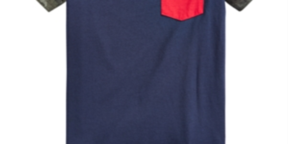 Epic Threads Toddler Boy's Camo Colorblocked Pocket T-Shirt Blue Size 2