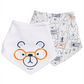 First Impressions Baby Boy's 2-Pack Bear-Print Cotton Bibs White Size Regular