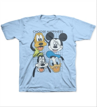 Disney Toddler Boy's Choose Happiness T-Shirt Blue Size 2
